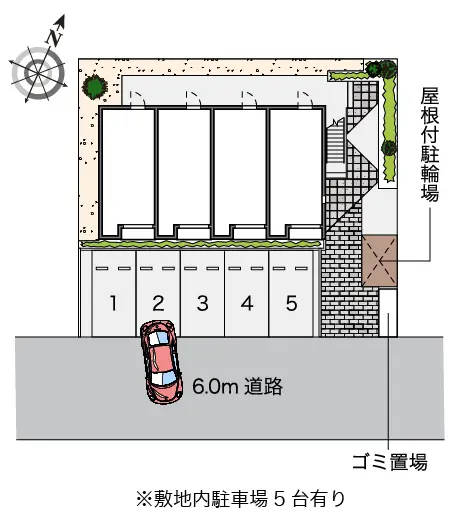 ★手数料０円★福岡市西区富士見　月極駐車場（LP）